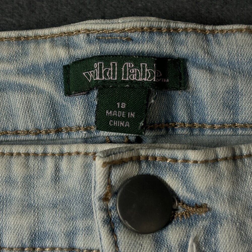 Wild Fable 5 Button Jean Shorts Size 18 - Picture 3 of 8